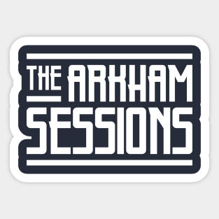 The Arkham Sessions Logo_White Sticker